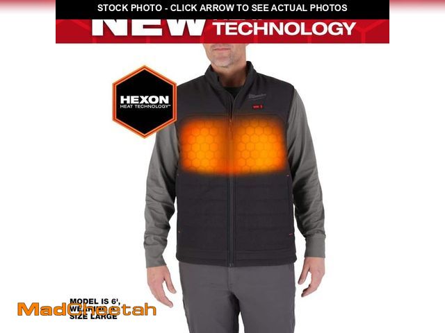 Lot 74-13039127 - Milwaukee Men's X-Large M12 12V Lithium-Ion Cordless AXIS Black Heated Vest (Vest Only) - UNUSED