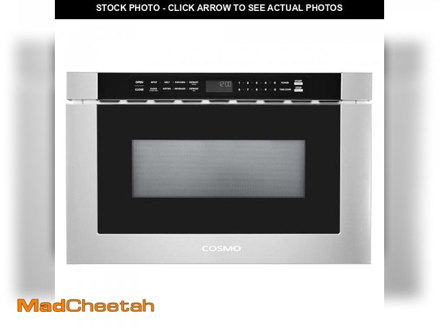 Lot 74-12388749 - COSMO COS-12MWDSS-NH 24 in. Built-in Microwave Drawer with Automatic Presets, Touch Controls, Defros...