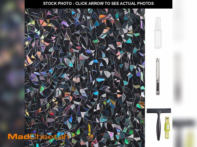 Lot 74-13802671 - LEMON CLOUD Window Privacy Film Total Blackout Decorative Window Film, Static Cling Darkening Froste...