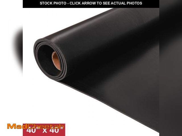 Lot 74-12480444 - OVYEOFR Neoprene Rubber Sheet, 1/8'' x 40" x 40" Waterproof Rubber Mat Roll for DIY Gaskets, Seals, ...
