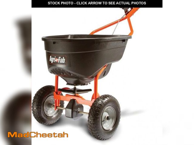 Lot 74-12397509 - Agri-Fab 45-0614 130 lb. Push Lawn &amp; Garden Broadcast Spreader for Seed,Fertilizer,Salt,Ice Melt...