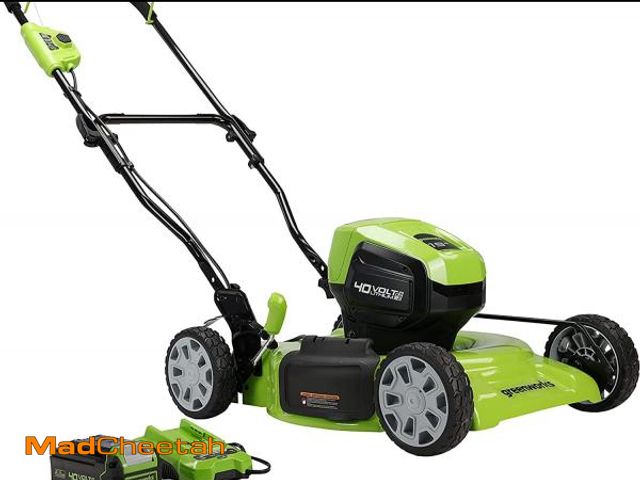 Lot 74-12513135 - Greenworks 40V 19" Cordless Battery Push Mower + 4.0Ah Battery &amp; Charger 2524902 - UNUSED