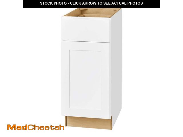 Lot 74-14591783 - Hampton Bay Avondale 15 in. W x 24 in. D x 34.5 in. H Ready to Assemble Plywood Shaker Base Kitchen ...