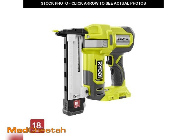 Lot 74-13645113 - RYOBI ONE+ 18V 18-Gauge Cordless AirStrike Narrow Crown Stapler (Tool Only) - UNUSED