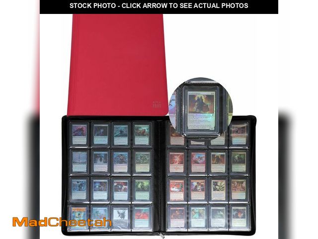 Lot 74-14251059 - (SOME DAMAGE) Rieton 16 Pocket Top loader Binder, Holds 640 Top Loaders, Top loader Binder with Slee...
