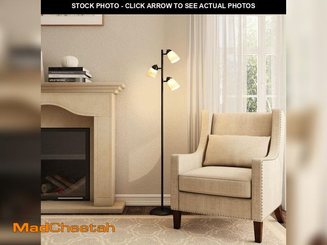 Lot 74-12670349 - Hampton Bay 1000046387- 64.5 in. Black Track Tree Floor Lamp - UNUSED