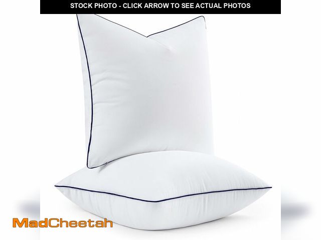 Lot 74-13564142 - MIULEE 24x24 Euro Pillow Inserts, Fluffy Down Alternative Filling Pack of 2 Ultra Soft Throw Pillows...