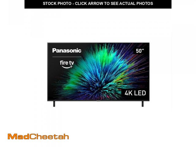Lot 74-12489643 - Panasonic W70 Series (2025 Model) 50" LED 4K Ultra HD Smart Fire TV, Press &amp; Ask Alexa, Apple Ai...