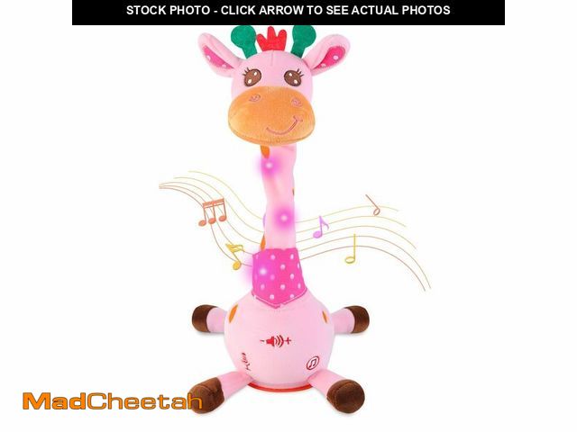 Lot 74-13545398 - LLUKEME Dancing Giraffe Toy Stuffed Animal Baby Toys Singing Song Toddlers Toy Repeats What You Say ...