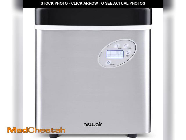Lot 74-14368459 - NewAir Portable 50 lb. of Ice a Day Countertop Ice Maker BPA Free Parts with 3 Ice Sizes and Easy to...