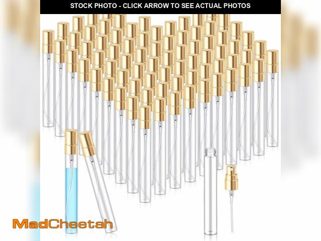 Lot 74-13835272 - Zhehao 100 Pcs Mini Spray Bottles 10 ml Clear Glass Perfume Bottles Refillable Fine Mist Perfume Ato...
