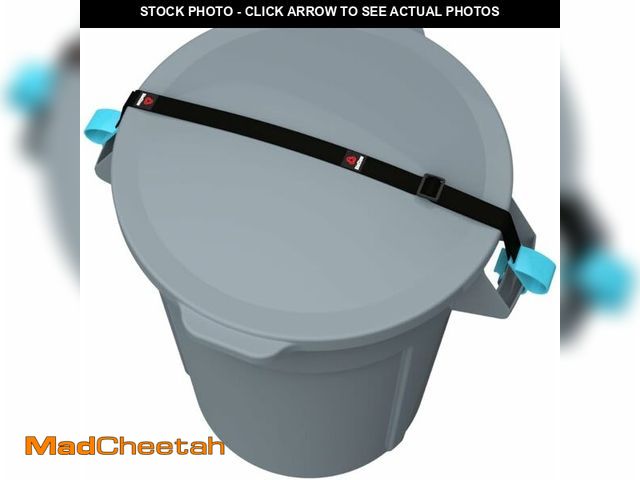 Lot 74-12677593 - SideArm by BinClaw - Maximum Security - Trash Can Lock Security Device, Universal Fit, Dual Clasp Pr...