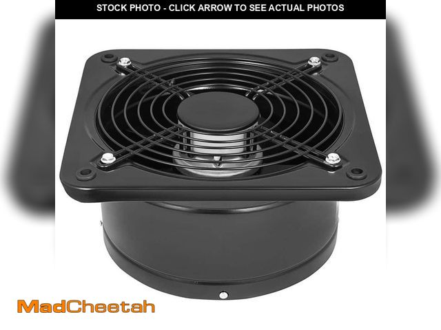 Lot 74-13770954 - 74.5W 10 in. Industrial Ventilation Air Blower Extractor Plate Fan with Axial Grill for Commercial E...