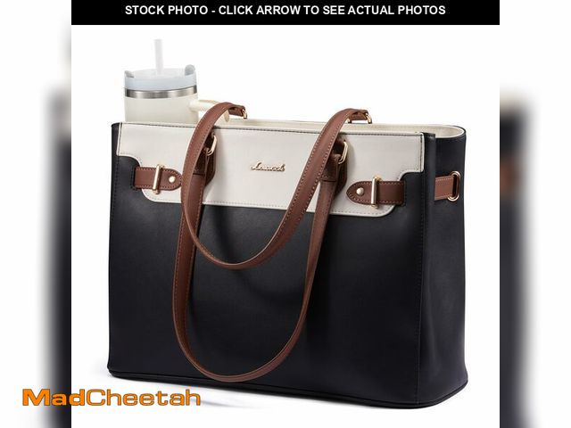 Lot 74-13717004 - LOVEVOOK Laptop Tote Bag for Women Work, Teacher Tote Bag Nurse Bag with Large Cup Holder, 15.6 Inch...