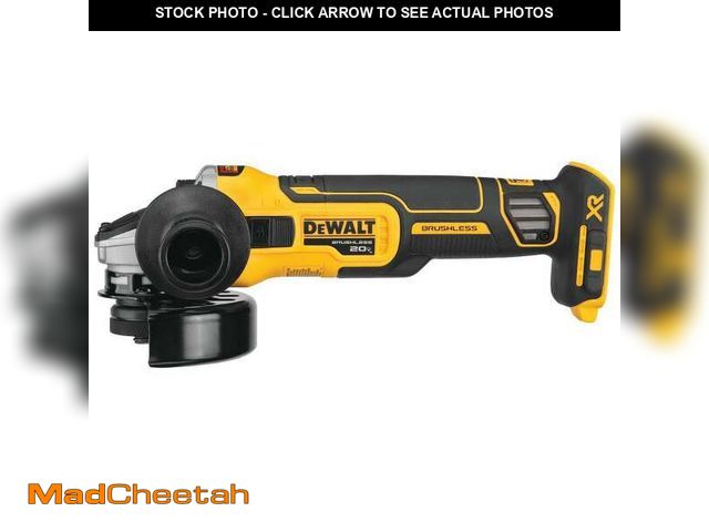 Lot 74-14467752 - *DIRTY/SCRATCHED/MISSING GUARD* DEWALT 20V MAX XR Cordless Brushless 4.5 in. Slide Switch Small Angl...