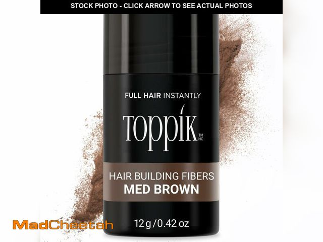 Lot 74-14053744 - Toppik Hair Building Fibers, Medium Brown, 12g Fill In Fine or Thinning Hair, Instantly Thicker, Ful...