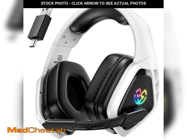 Lot 74-12053291 - Wireless Gaming Headset for PC, Ps5, Ps4, 2.4 Ghz USB &amp; Type-C Gaming Headphones with Microphone...