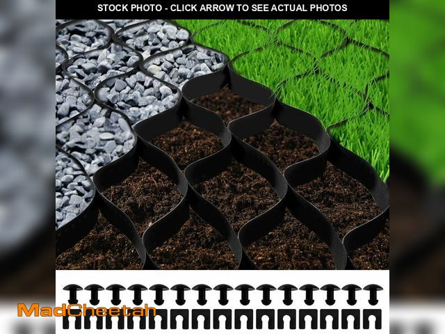 Lot 74-14068453 - VEVOR Ground Grid 27 ft x 4 ft, 1885 lbs per Sq Ft Load Geo Grid, 2" Depth Permeable Stabilization S...