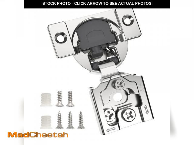 Lot 74-12434350 - Chibery 50 Pack 3/4" Overlay 3D Soft Close Concealed Hinge for Face Frame Door, Smooth Slow Self Clo...