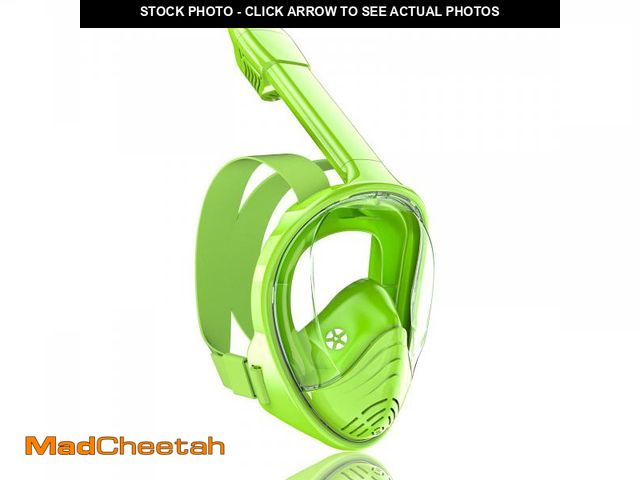 Lot 74-11555667 - QingSong Kids Snorkel Mask Full Face, Snorkeling Set with Camera Mount, 180 Degree Panoramic View Sn...