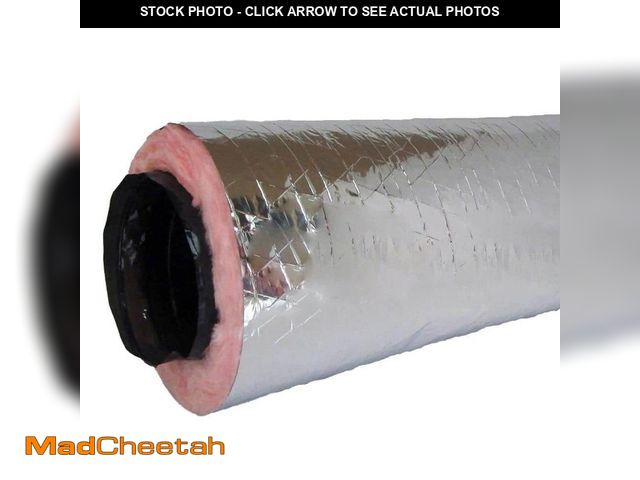 Lot 74-12798037 - Everbilt 10 in. x 25 ft. Insulated Flexible Duct R6 Silver Jacket - UNUSED