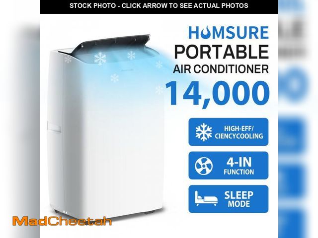 Lot 74-12144914 - HUMSURE Portable Air Conditioner 14000 BTU ASHRAE (9200 BTU DOE), Suitable for 420 sq ft of Rooms, F...