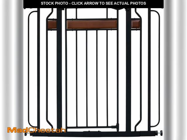 Lot 74-13794257 - Regalo Safety 37" Extra Tall Baby Gate for Doorways &amp; Bottom of Stairs, Wood Accent Pressure Mou...