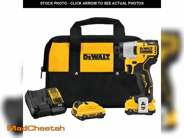 Lot 74-12795214 - DeWalt ATOMIC 20V MAX Brushless 1/4 In. Cordless Impact Driver Kit With 5.0 Ah Battery &amp; Charger...