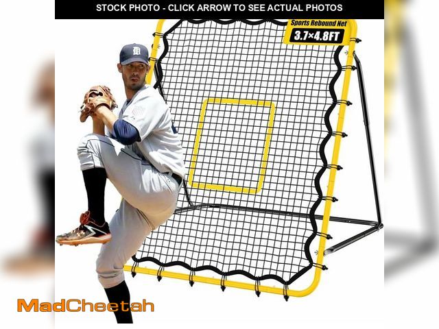 Lot 74-13709206 - Baseball Rebound Net,Multi-Sports Pitching Rebound Net, 5 Adjustable Angles for Volleyball and Footb...