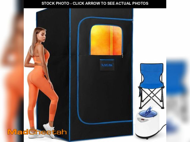 Lot 74-13710873 - X-Vcak Upgraded Portable Sauna Box of Relaxation, Detoxification, Steam Sauna for Home with Steamer,...