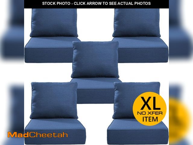 Lot 74-12746691 - Opohoro 24 in. x 24 in. x 6" 10-Piece Deep Seating Water &amp; Fade Resistant Outdoor Lounge Chair R...