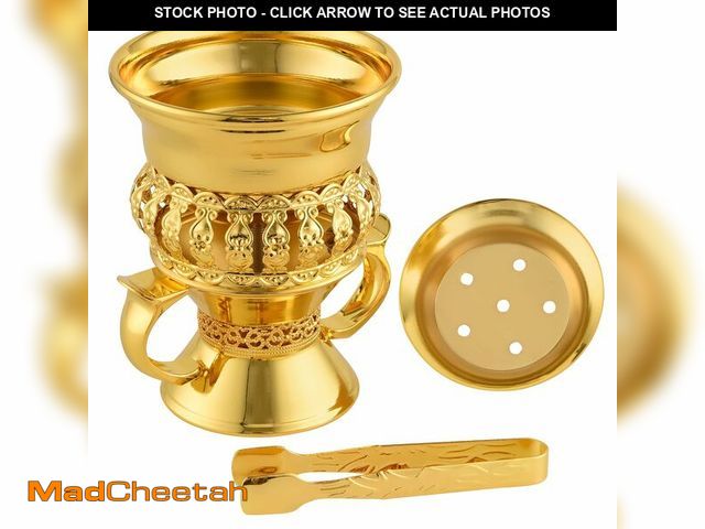 Lot 74-12433189 - Bakhoor Burner Set Tray, Frankincense Resin Burner, Charcoal insencents Burner, Metal Incense Censer...