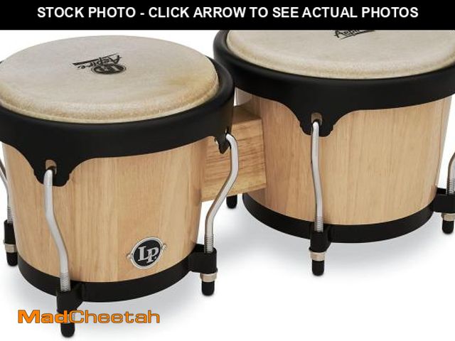 Lot 74-12045842 - LP ASPIRE Series Wood Bongos Natural LPA601-AW - UNUSED