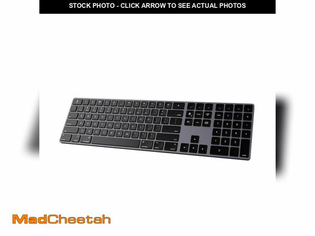 Lot 74-12698908 - Bluetooth Slim Keyboard for Mac, Aluminum Rechargeable Keyboard Wireless, Low-Profile Silent Flat Ke...