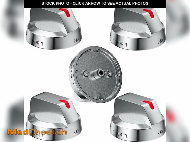 Lot 74-14270716 - OFFICENTER DG64-00473A Stove Knob Replacement 5-Pack, Compatible with Samsung Gas Range Knobs NX58H5...