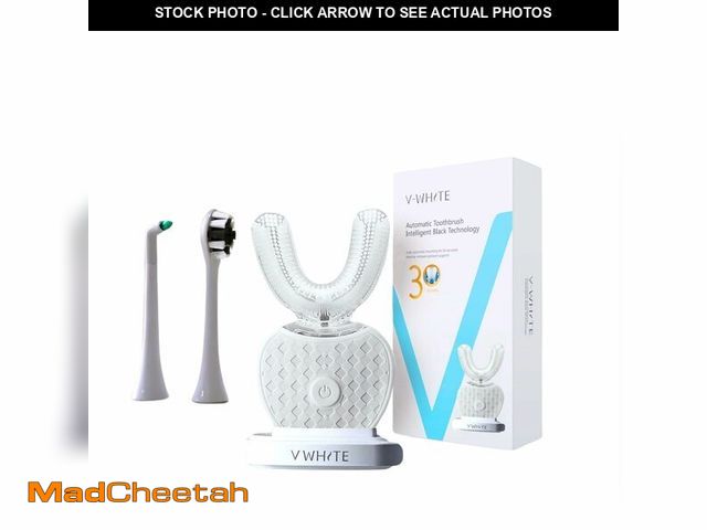 Lot 74-14273961 - V-WHITE Adults Auto Brush Ultrasonic U-Shaped Toothbrush Ã¢â¬â 360ÃÂ° Teeth Cleaning, Hands-Free...