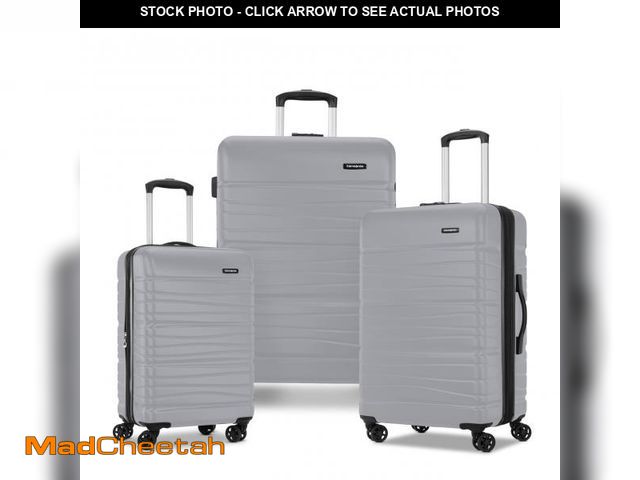 Lot 74-12201139 - Samsonite Evolve SE Hardside Expandable Luggage with Double Spinner Wheels, Titanium, 3PC Set (CO/M/...