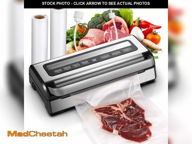 Lot 74-13565747 - 95KPa Automatic Vacuum Sealer, 9-in-1 Food Sealer for Dry/Moist/Liquid Foods, Double Heat Seal &amp;...
