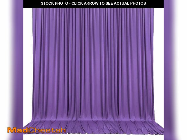 Lot 74-14204901 - 10 x 7 Feet Purple Backdrop Curtain for Partie, Background Curtains for Photoshoot, Birthday, Weddin...