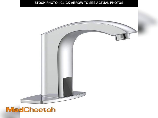 Lot 74-14327169 - BWE Automatic Sensor Touchless Bathroom Sink Faucet With Deck Plate In Polished Chrome - UNUSED