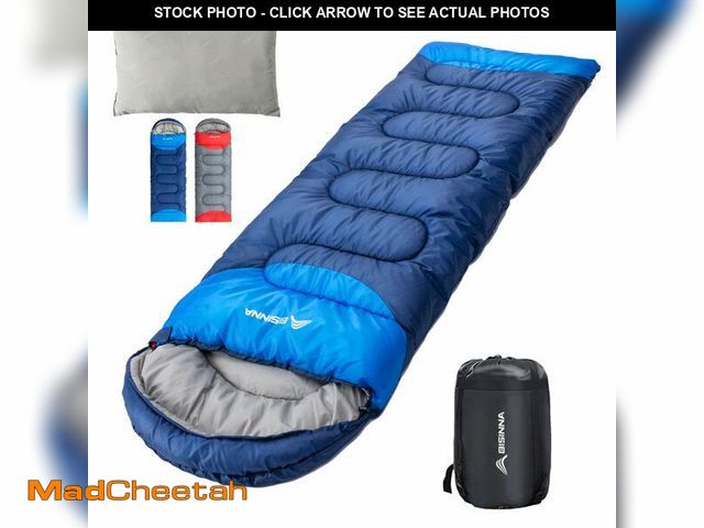 Lot 74-13988661 - BISINNA Sleeping Bag with Pillow - 4 Season Backpacking Sleeping Bag Lightweight Waterproof Warm and...