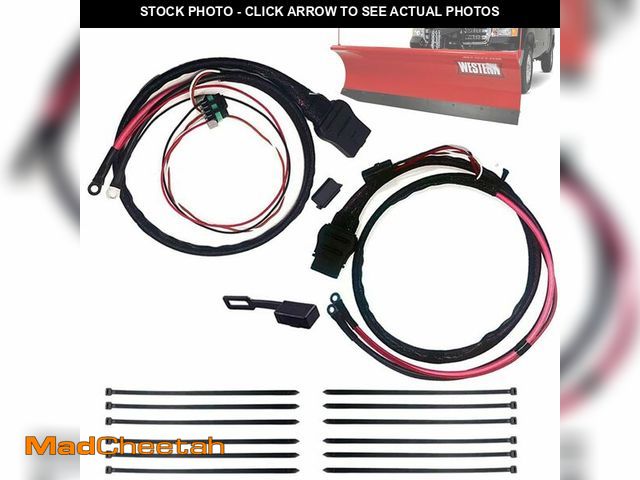Lot 74-12979149 - Upgraded 4 Pin Battery Cable Set 42014 42015 for Western SnowEx Fisher Blizzard Snow Plow, Truck &am...