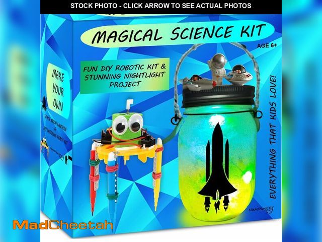 Lot 74-14050286 - Make Your Own Space Night Light &amp; DIY Robotic Kit, Arts and Crafts for Boys &amp; Girls Ages 5 6...