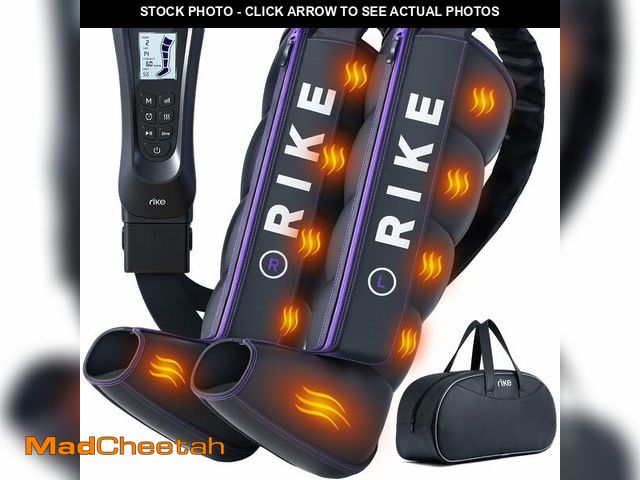 Lot 74-14271844 - RIKE Leg Compression Massager [2026 Upgraded] 5 Chamber Zipper Boots with 3 Heat Levels &amp; 6 Mode...