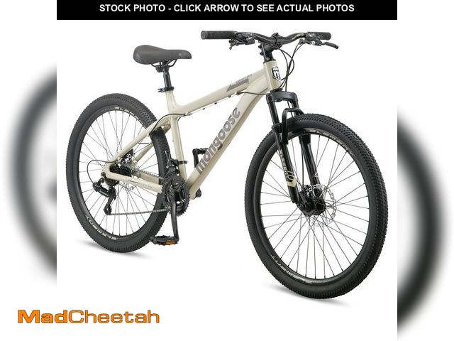 Lot 74-13642429 - Mongoose Grafton Mountain Bike, 26 Inch Bike for Men and Women, 21 Speed, Aluminum Frame, Knobby Mou...