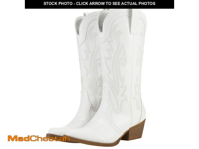 Lot 74-14209569 - HISEA Rollda Cowboy Boots for Women, Cowgirl Boots, Comfortable Western Boots with Pointed Toe Stitc...