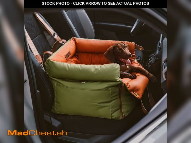 Lot 74-13709643 - FUNNYFUZZY Dog Car Seat for Medium Sized Dogs, Waterproof 3 in 1 Soft Leather Dog Car Bed for Travel...