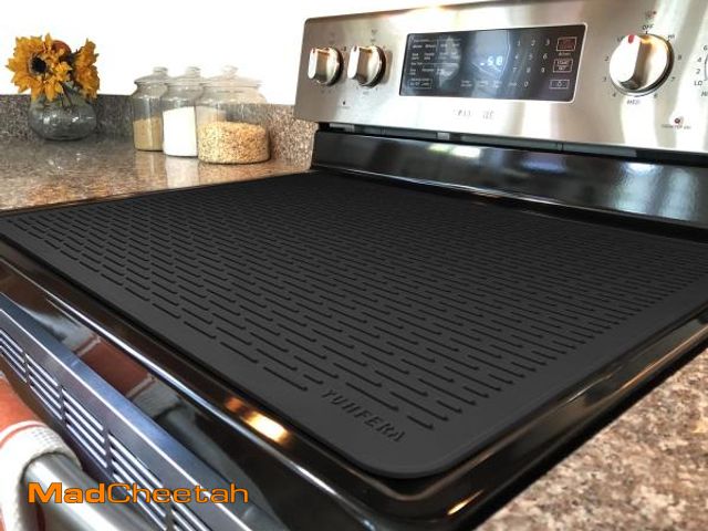 Lot 74-12222800 - YUHFERA Stove Top Cover for Electric Stove - Silicone Stove Mat for Glass Top, Glass Cooktop Protect...