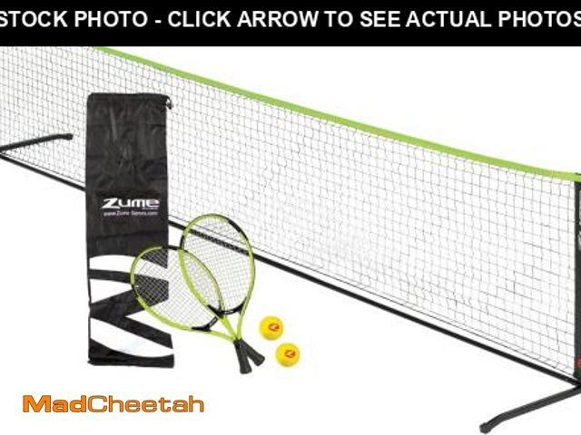 Lot 74-12138170 - Zume Games Portable Badminton Set with Net, 4 Rackets, Shuttlecocks &amp; Carrying Case - Outdoor La...
