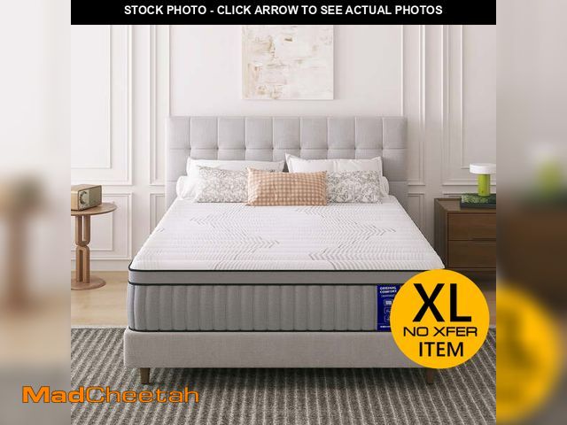 Lot 74-13676334 - EGOHOME Sleep 14 inch King Size Hybrid Mattress In a Box, Cooling Gel Infused Memory Foam, Pocket Sp...